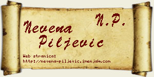 Nevena Piljević vizit kartica